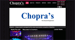 Desktop Screenshot of choprasound.com