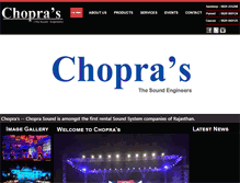 Tablet Screenshot of choprasound.com